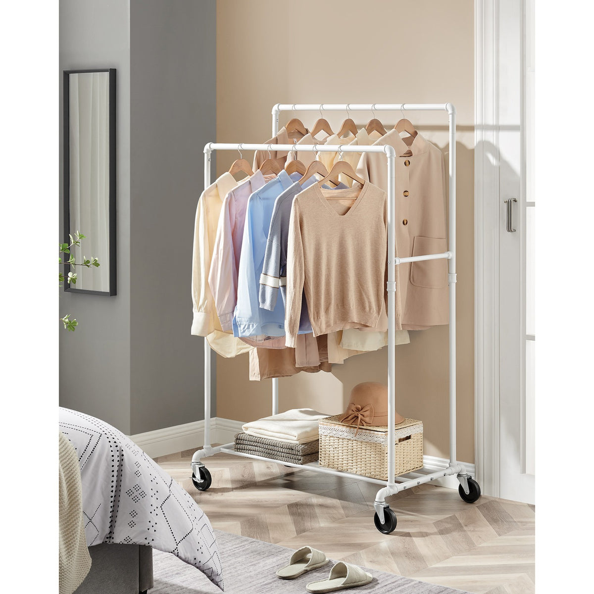 Clothing Rack - 39.4 inch - With Storage Shelf