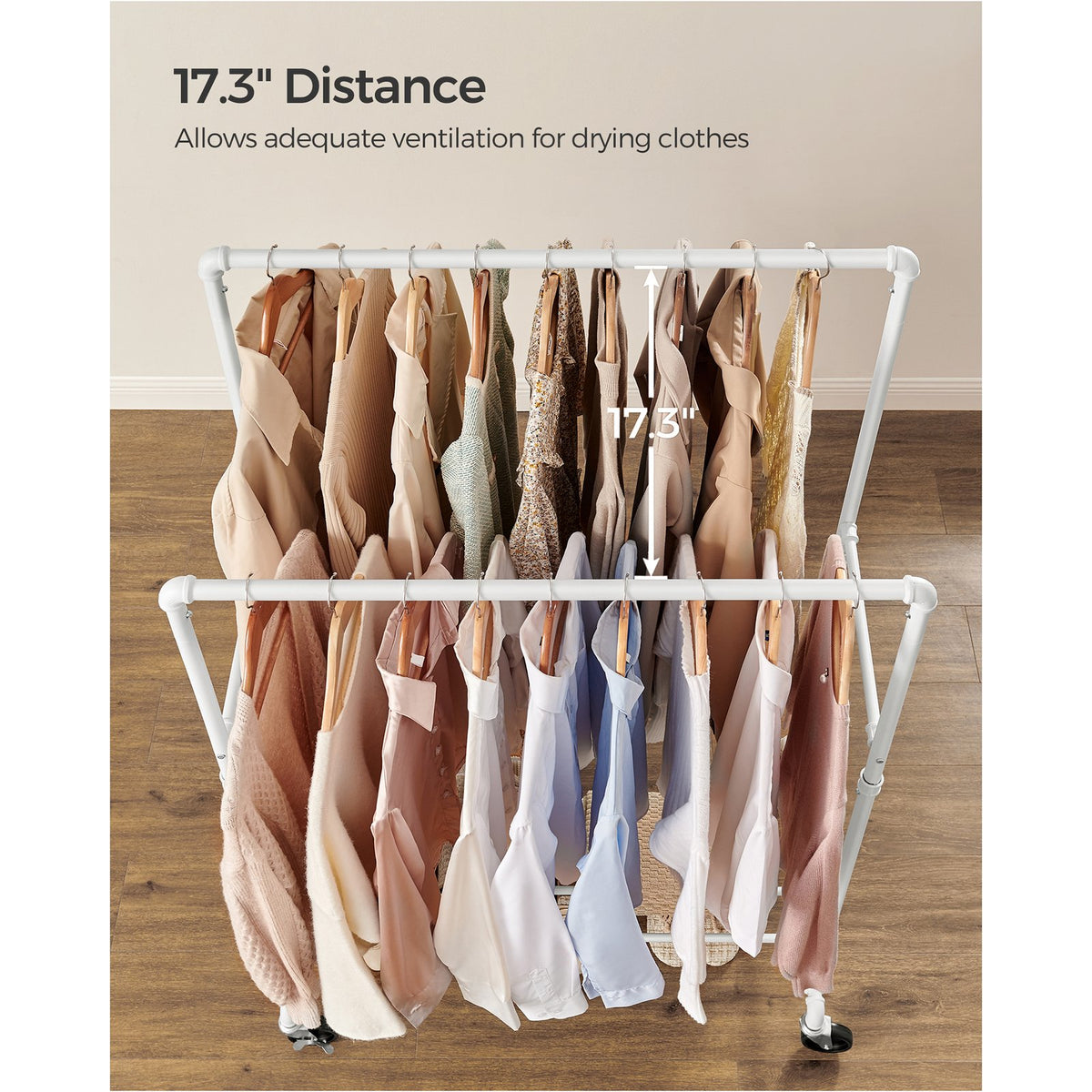 Clothing Rack - 39.4 inch - With Storage Shelf