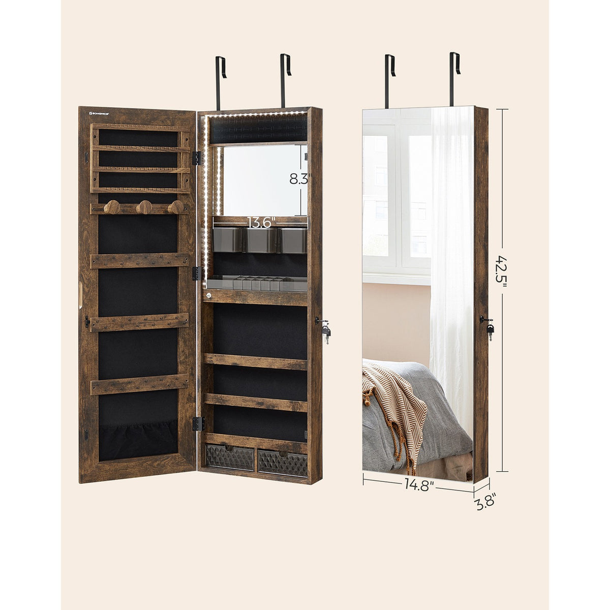 Jewelry Cabinet - With LED Lights