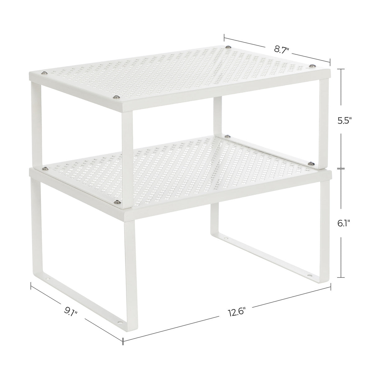 Stackable and Expandable Spice Racks - Set of 2