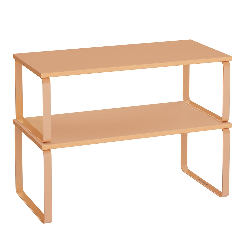 Cabinet Organizer Shelf - Set of 2 - Apricot Orange (UKCS200Y01)