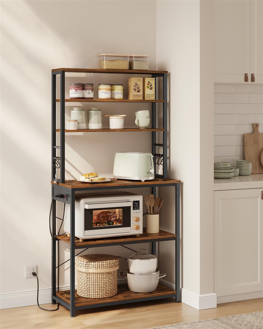 Bakers Rack with Power Outlet