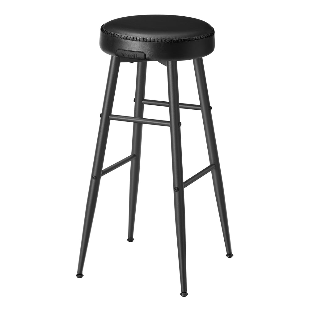 EKHO Collection - Counter Stools Set of 2 - Ink Black - Simply Black - 20.3”D x 20.3”W x 30”H