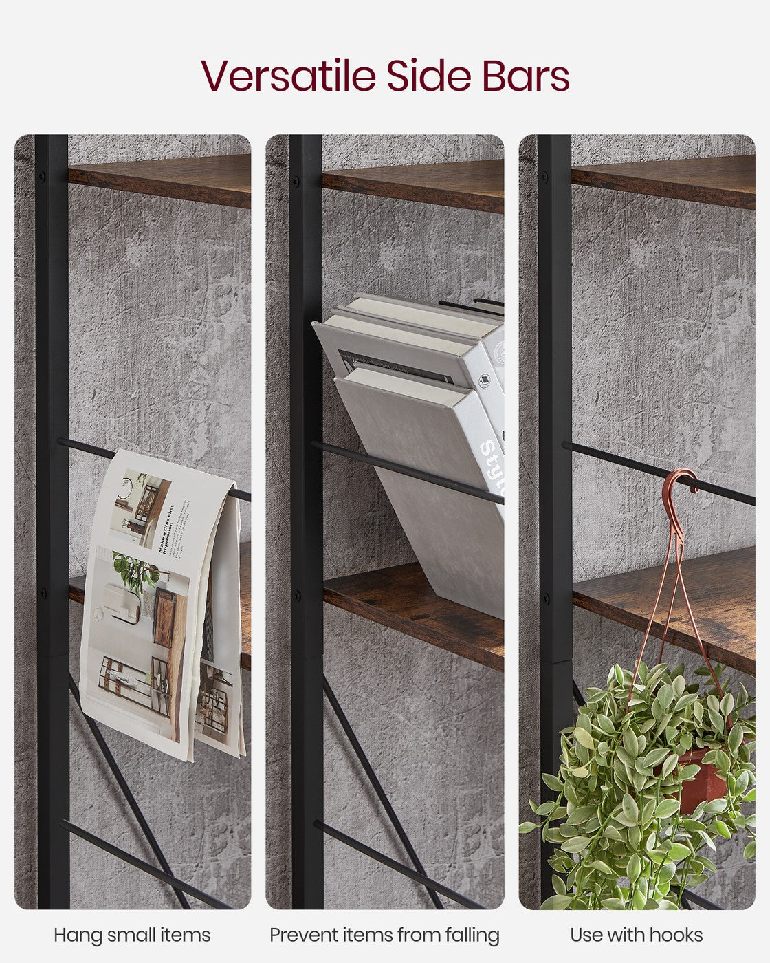 5 Tier Shelving Unit with Open Compartments