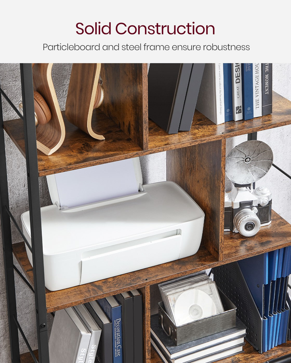 5 Tier Shelving Unit with Open Compartments