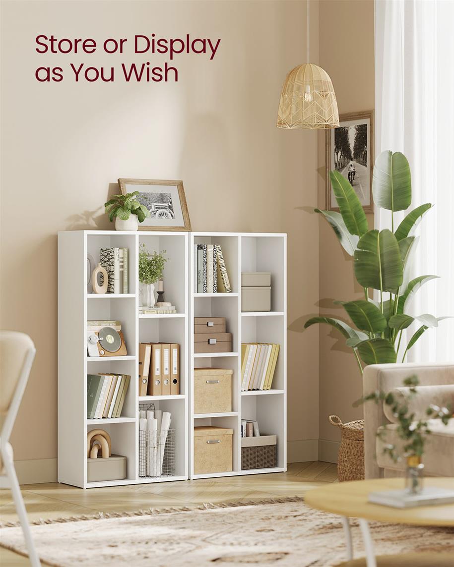 Bookshelf with 7 Compartments