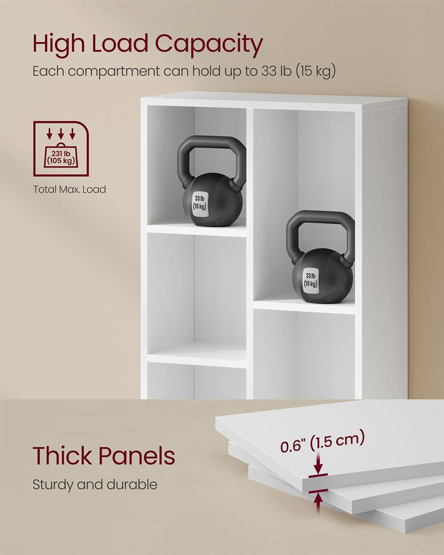 Bookshelf with 7 Compartments