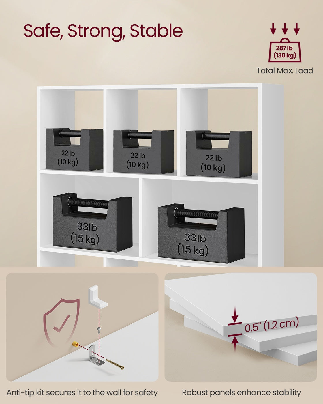 Custos Collection - Open Storage Bookshelf