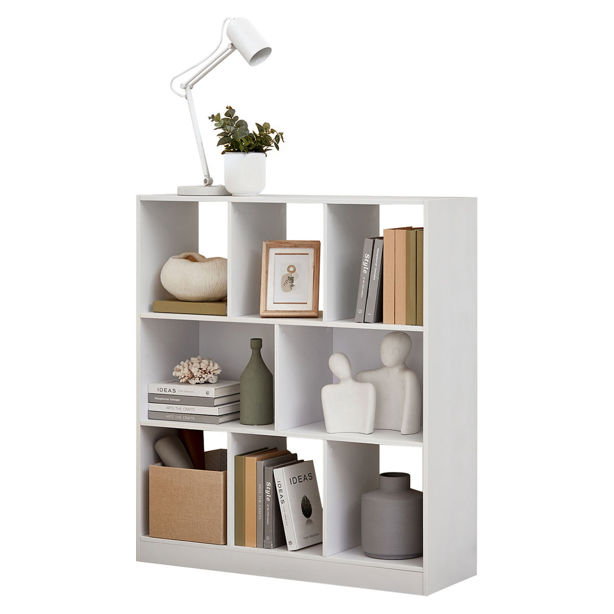 Bookcase - 8 Open Compartments - Freestanding