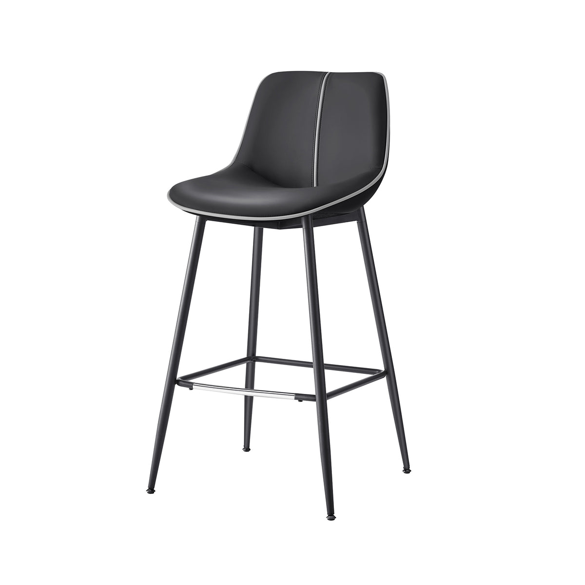 Counter Height Bar Stools - With Back - Set of 2