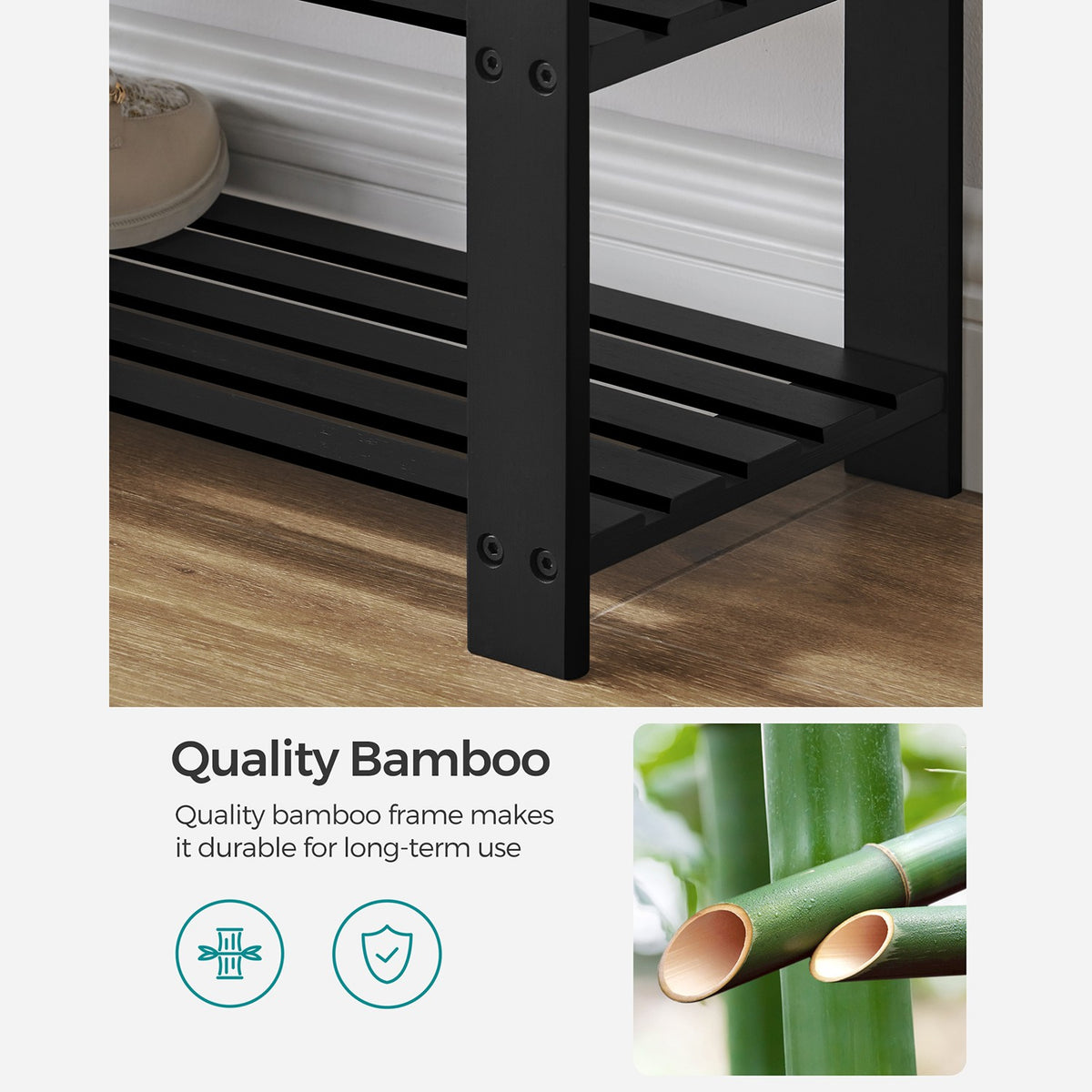 Shoe Organizer with Bench