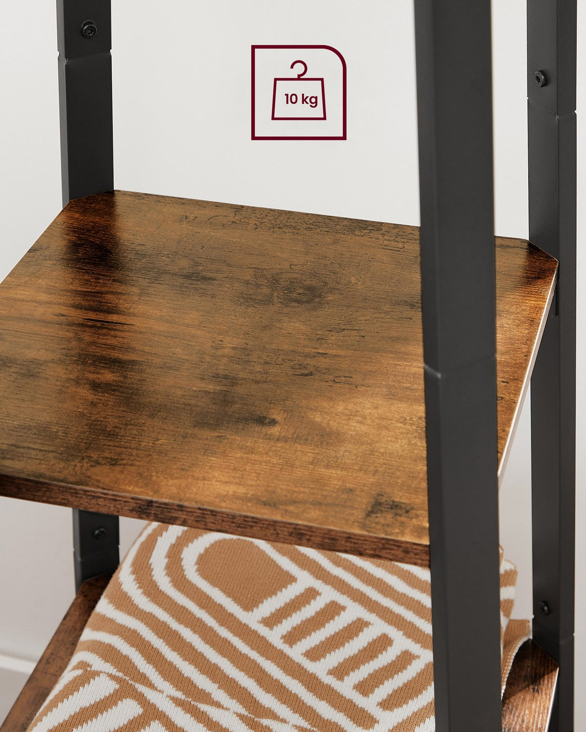 Coat Stand with 3 Shelves
