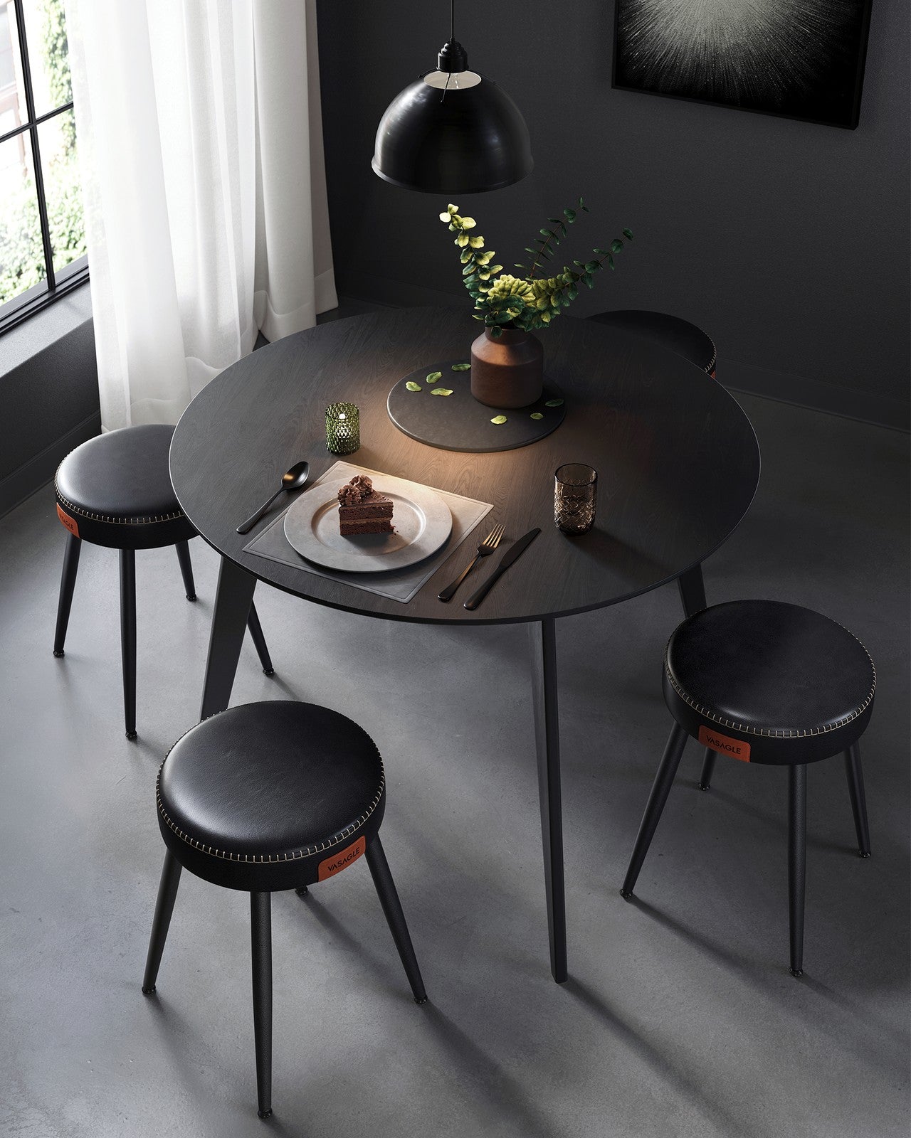 EKHO Collection - Dining Chairs Stools - Set of 2