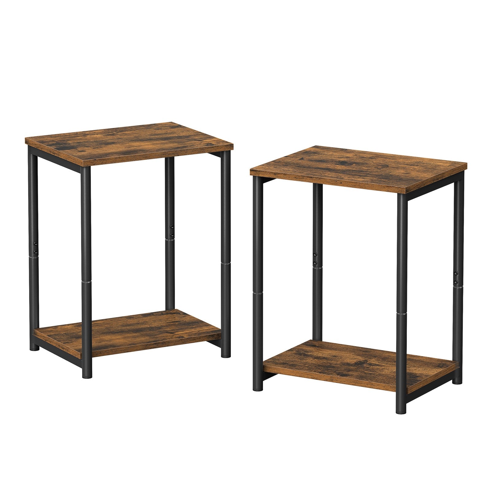 Two Tier Side Tables Set for Living Room and Bedroom