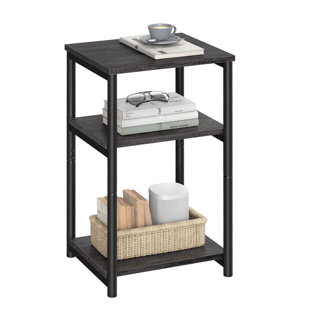 Small End Table - Misty Gray, Classic Black