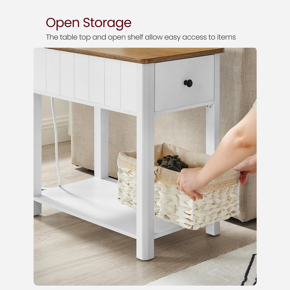 Side Table - Charging Station