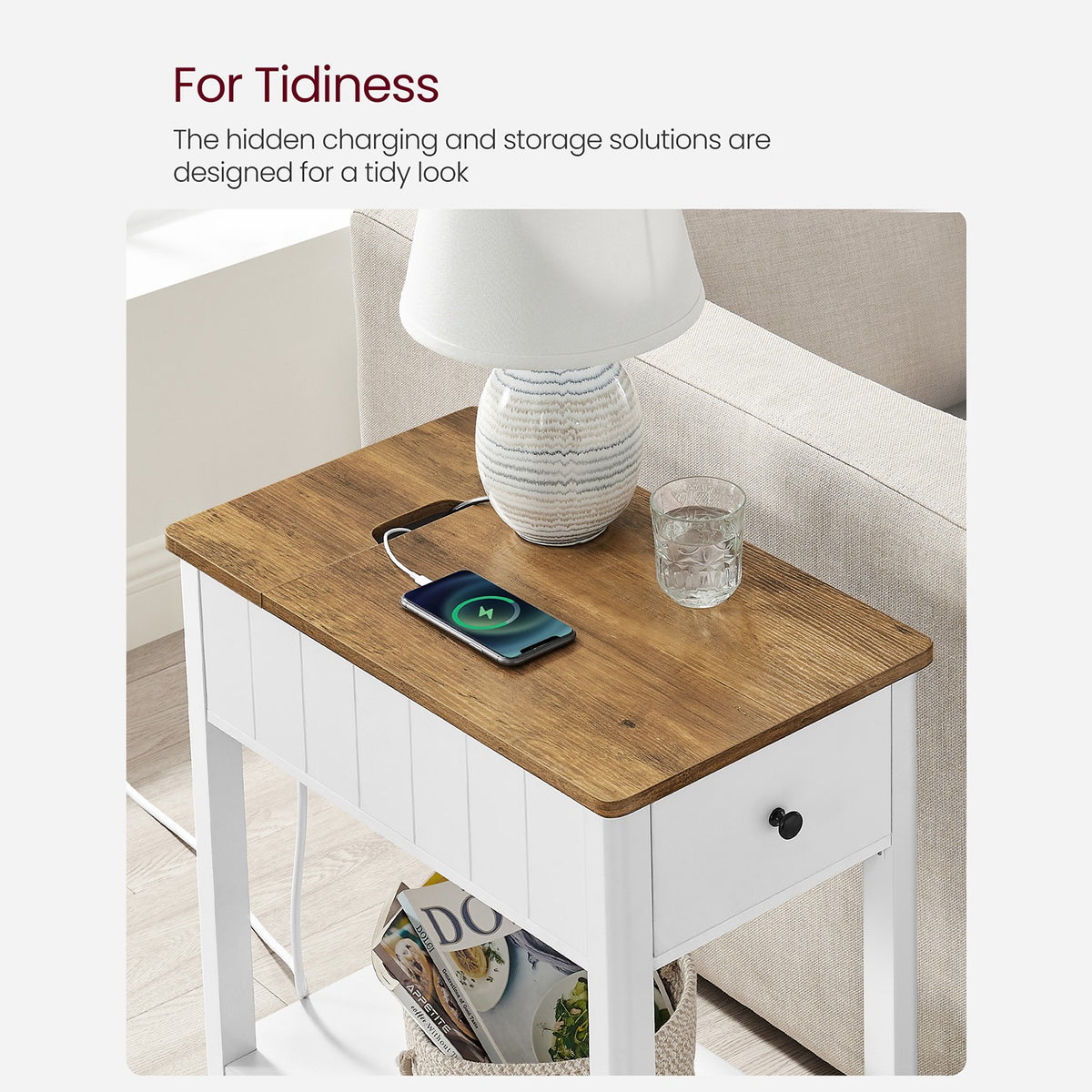 Side Table - Charging Station
