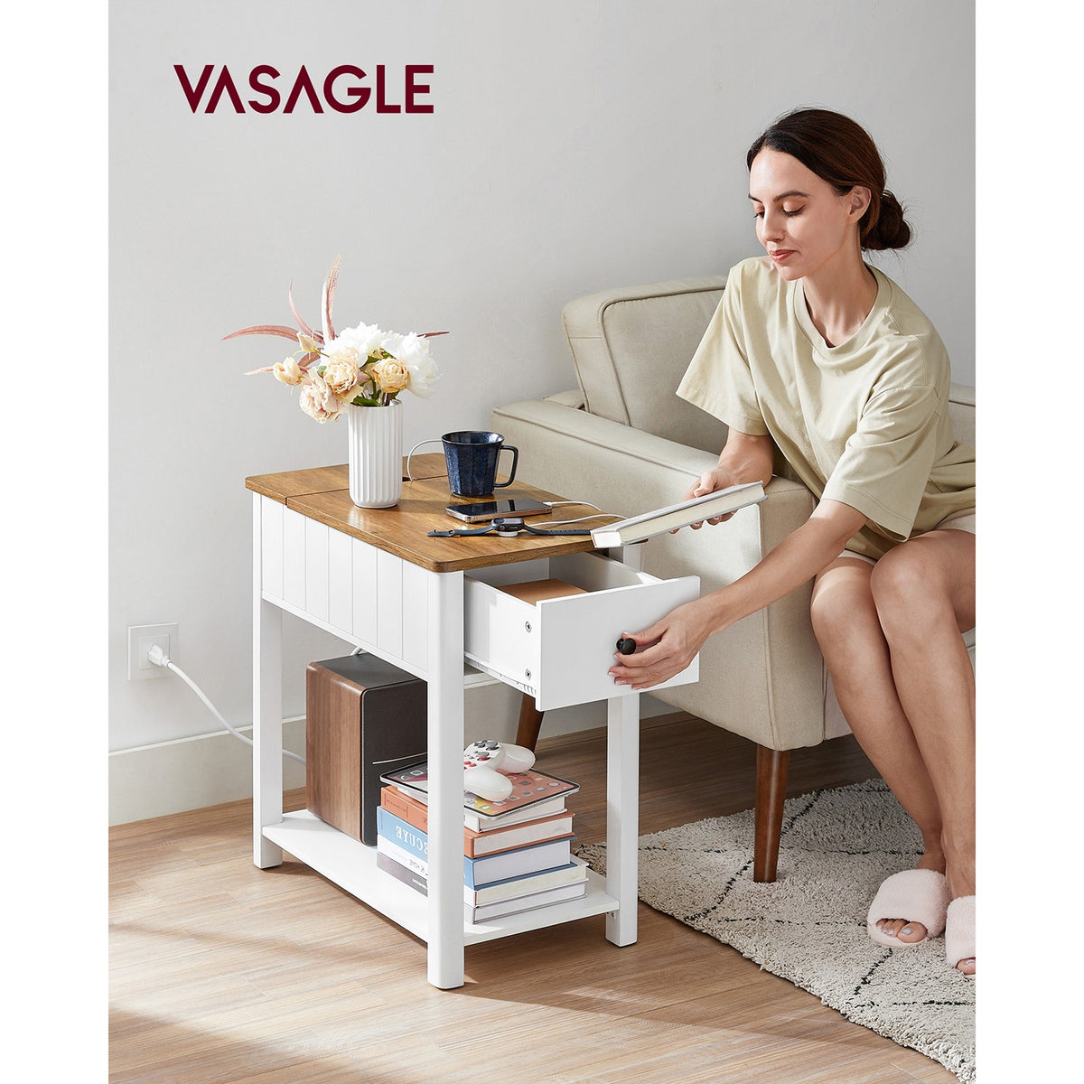Side Table - Charging Station