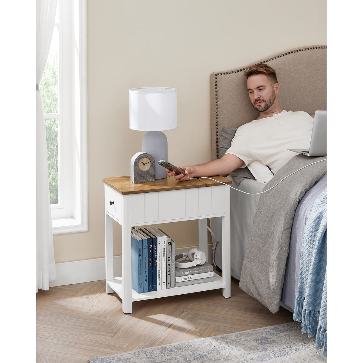 Side Table - Charging Station