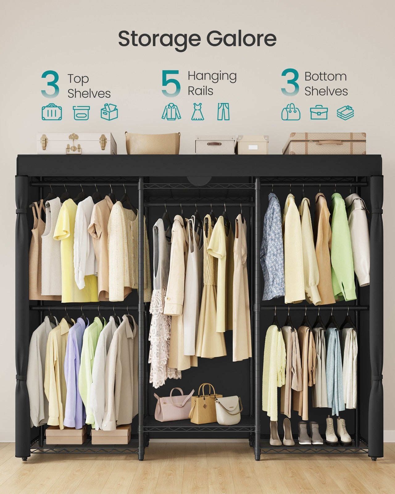 Heavy-Duty Clothes Rack - Garment Rack
