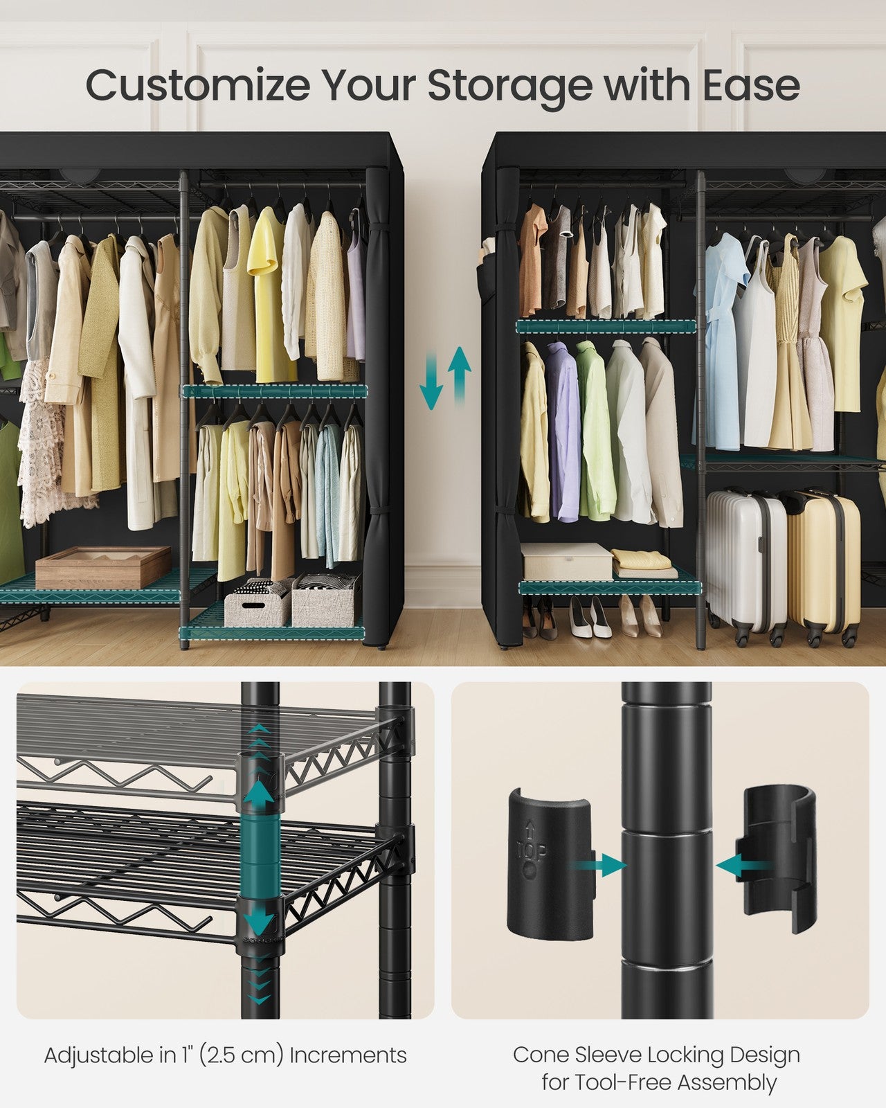 Heavy-Duty Clothes Rack - Garment Rack