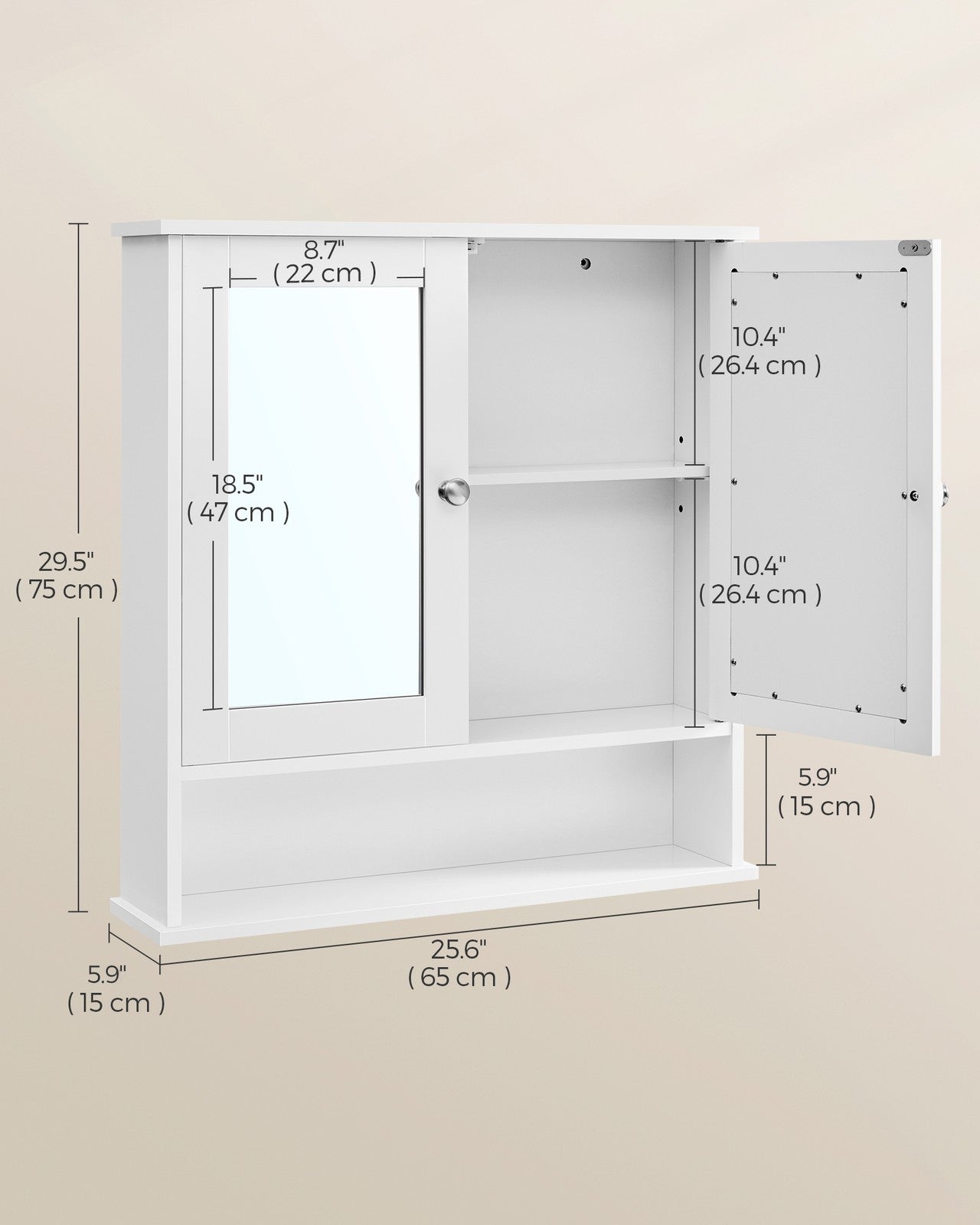 Bathroom Cabinet with Mirror