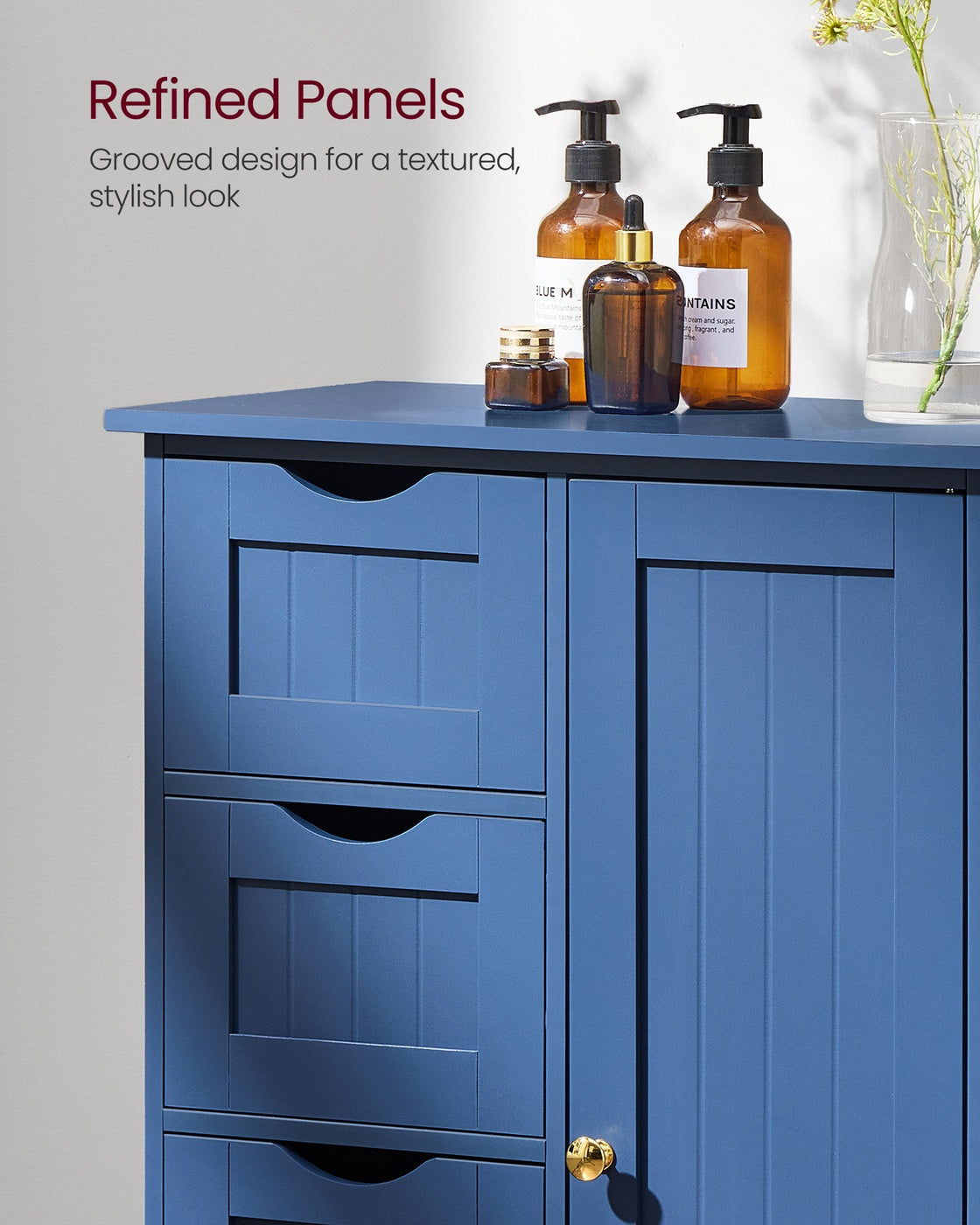 Freestanding Storage Cabinet - 32 inch - 2 Drawers and Adjustable Shelf