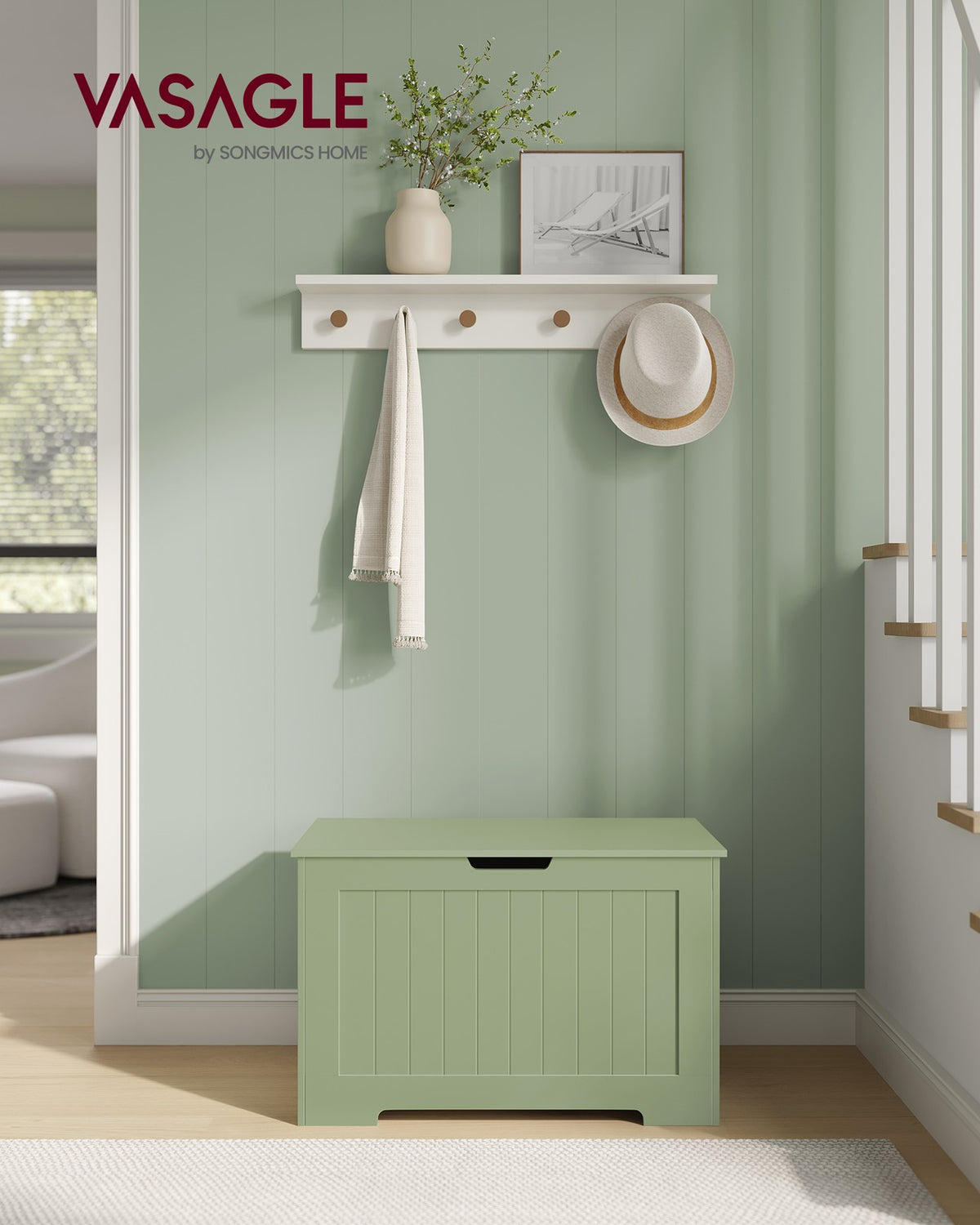 Storage Chest - 29.9-Inch Width - Safety Hinges