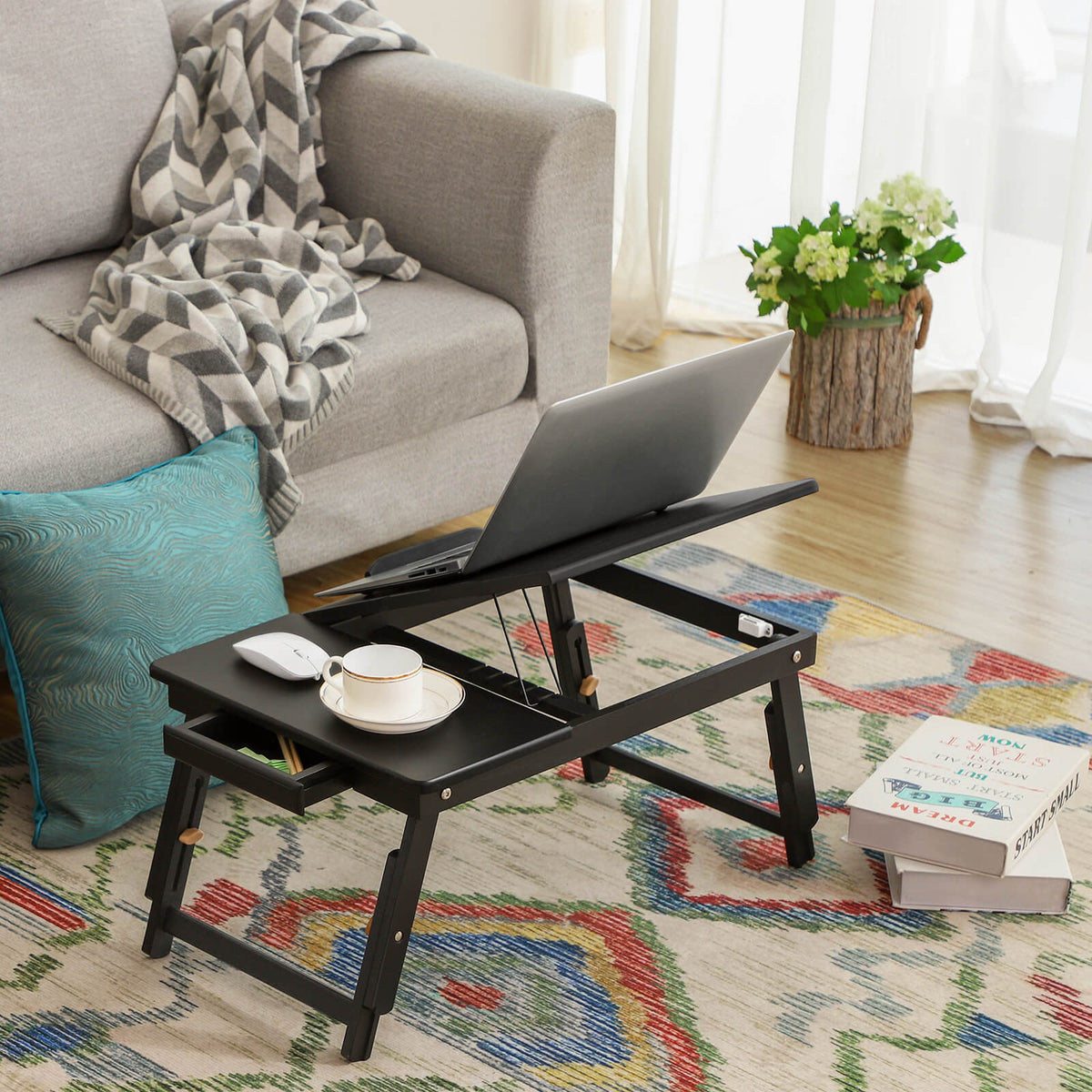 Bamboo Bed Desk - Tilting Top