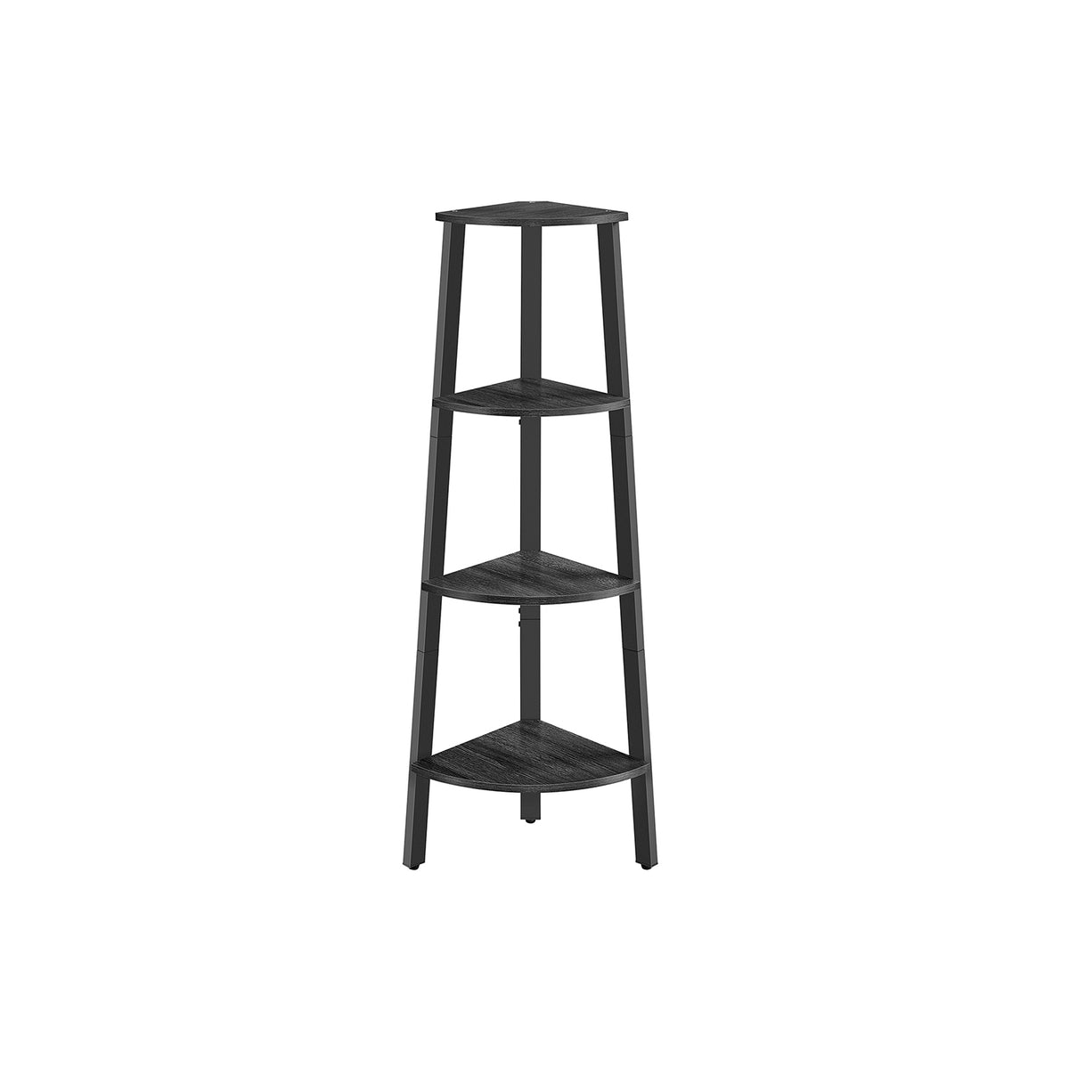 Corner Shelf Stand - 4-Tier - Metal Frame