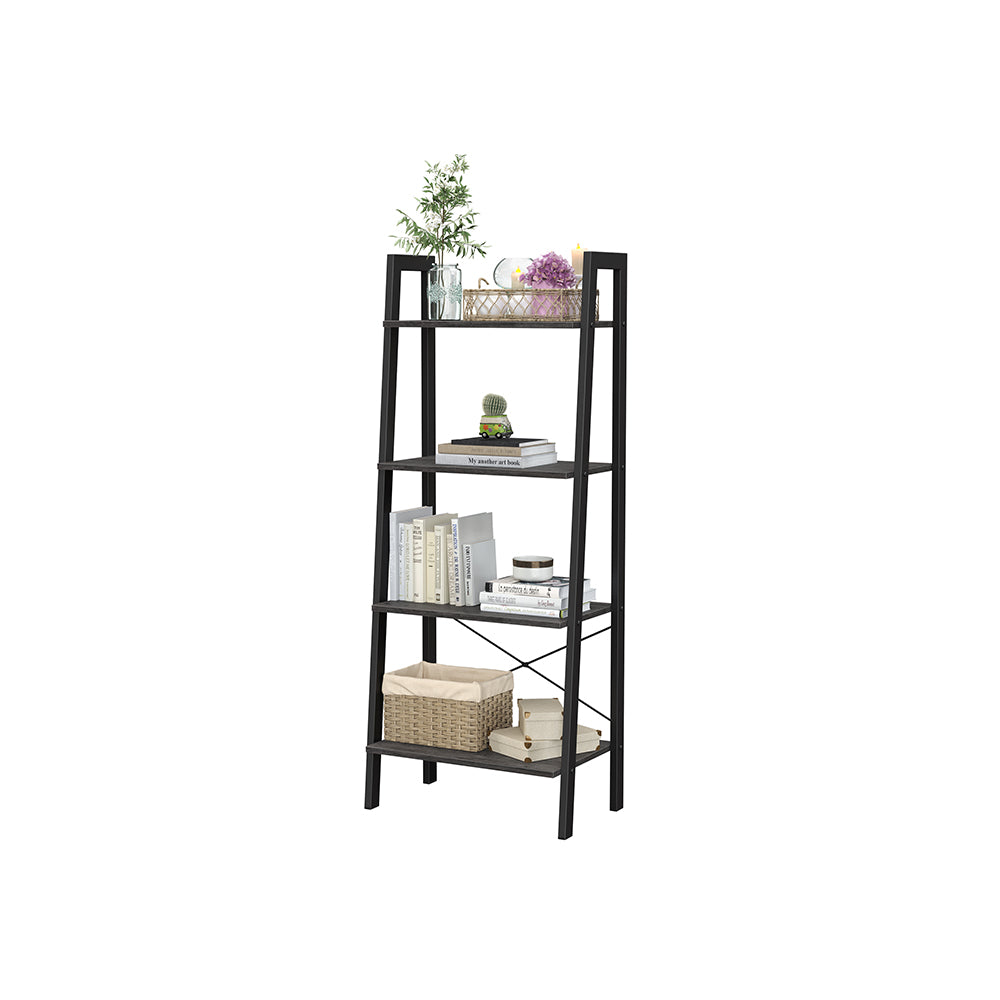 Ladder Shelf - 4-Tier - Steel Frame - 213 lb Capacity