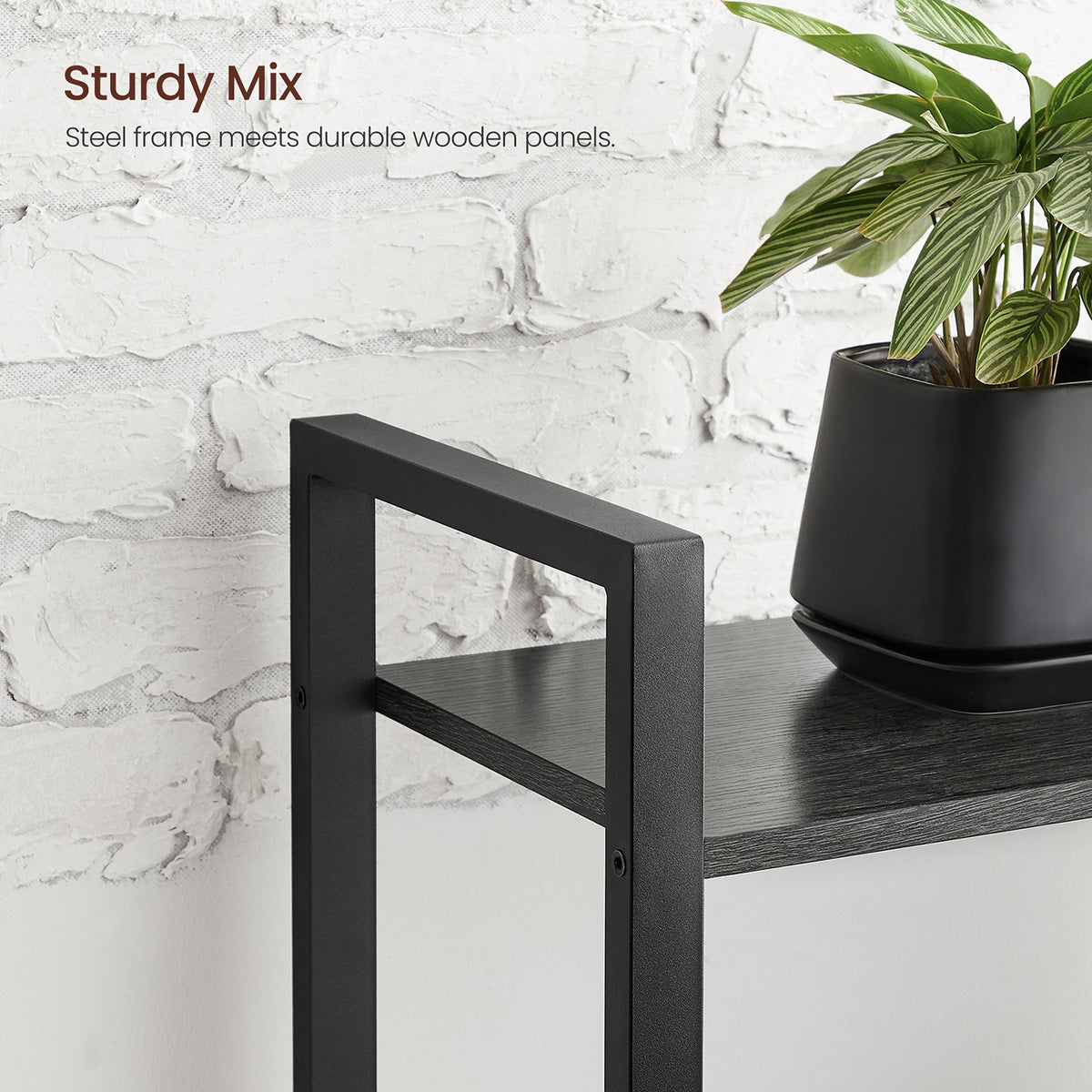 Bookcase - 4-Tier - Steel Frame