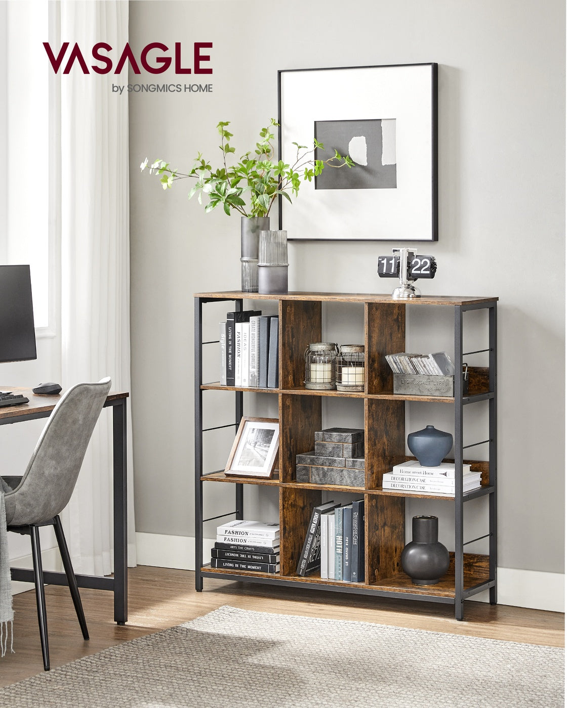 Bookshelf - 6 Storage Cubes