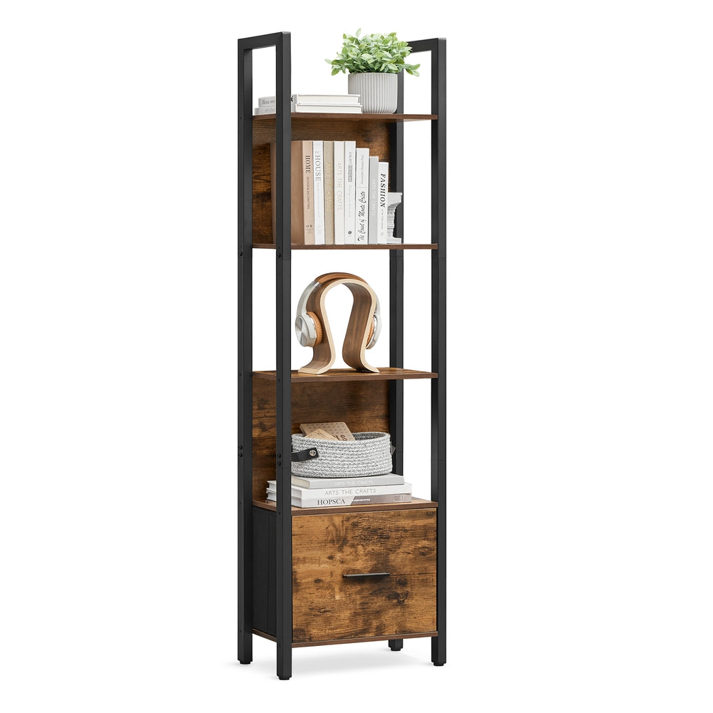 5-Tier Book Shelf with Drawer