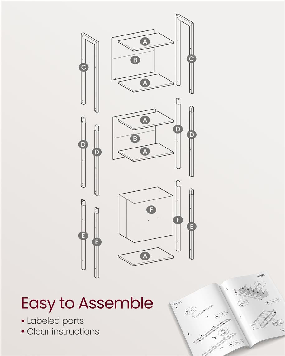 5-Tier Book Shelf with Drawer