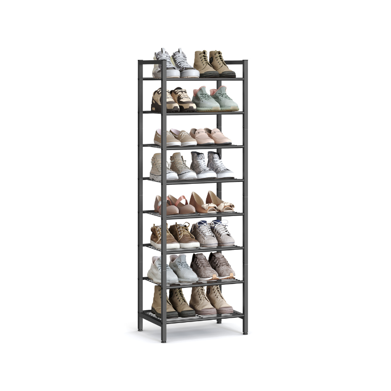 8 Tier Metal Narrow Shoe Rack