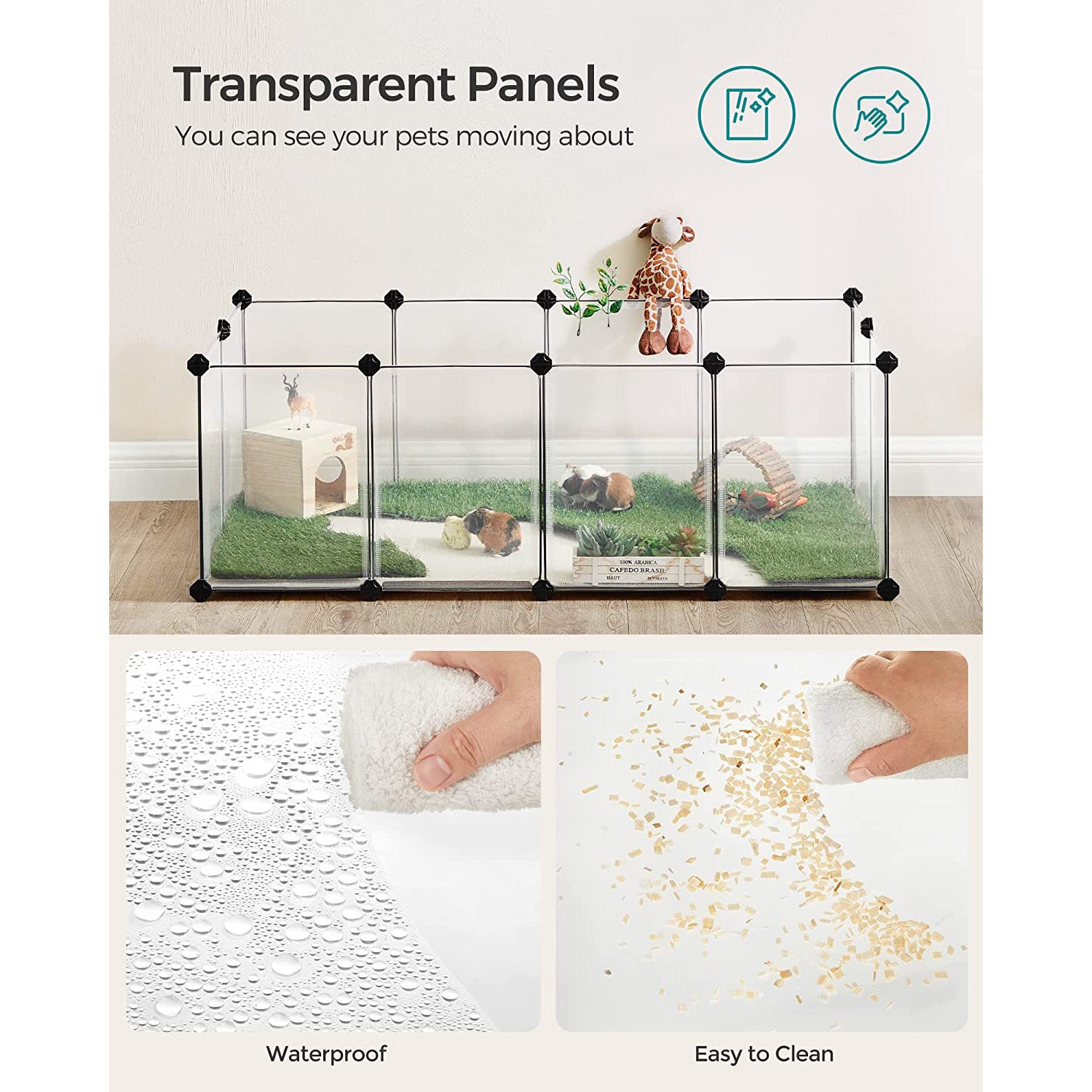DIY Pet Playpen Indoor - White