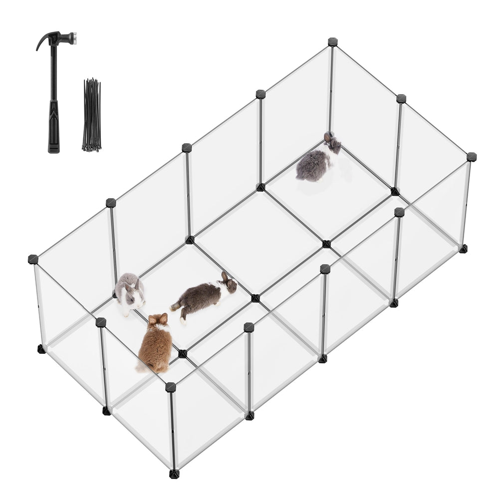 DIY Pet Playpen Indoor - White - 57.1"L x 28.3"W x 22.4"H