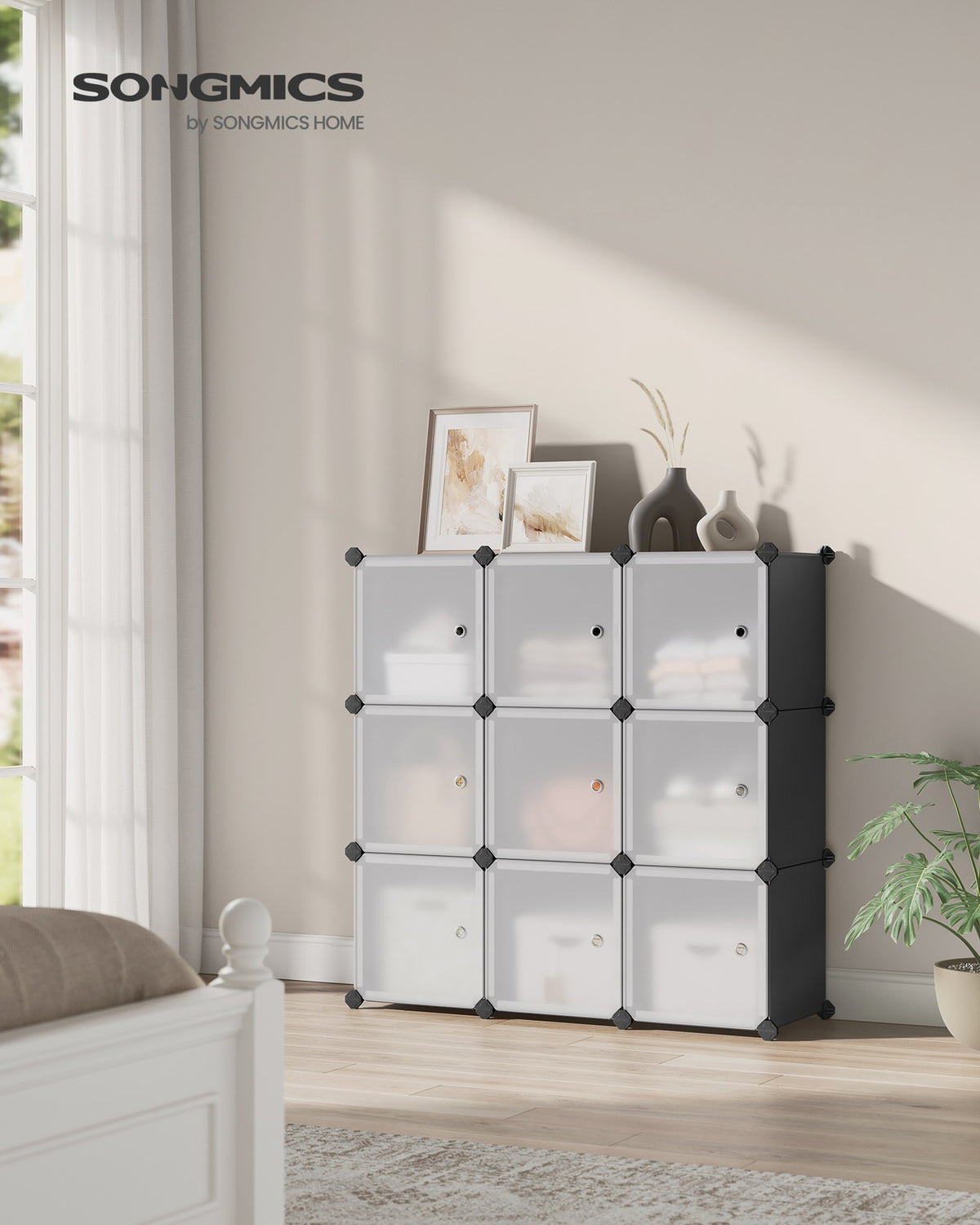 Cube Storage with Door - Plastic Cubes - Set of 12