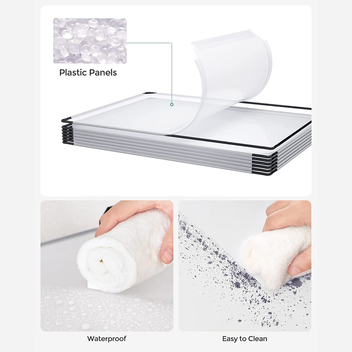 Plastic Cube Storage Organizer - Modular - Set of 12