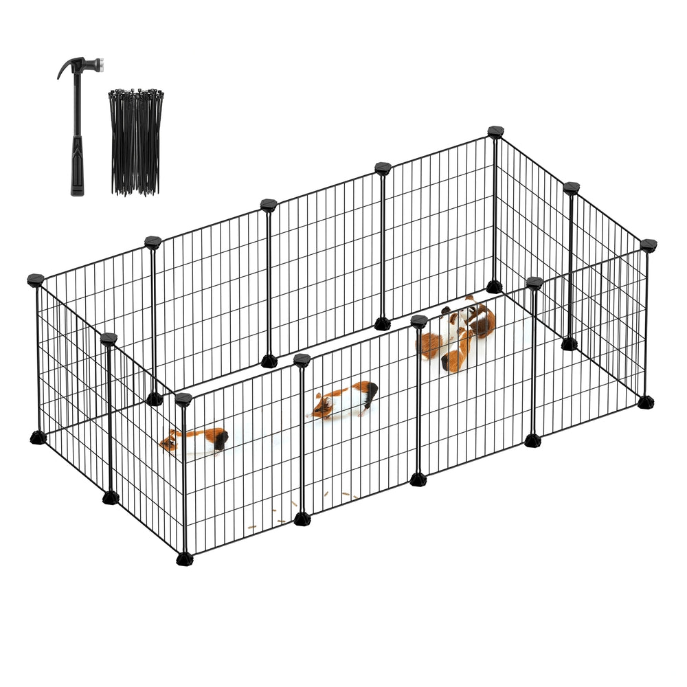 DIY Pet Playpen with Cable Ties - Black