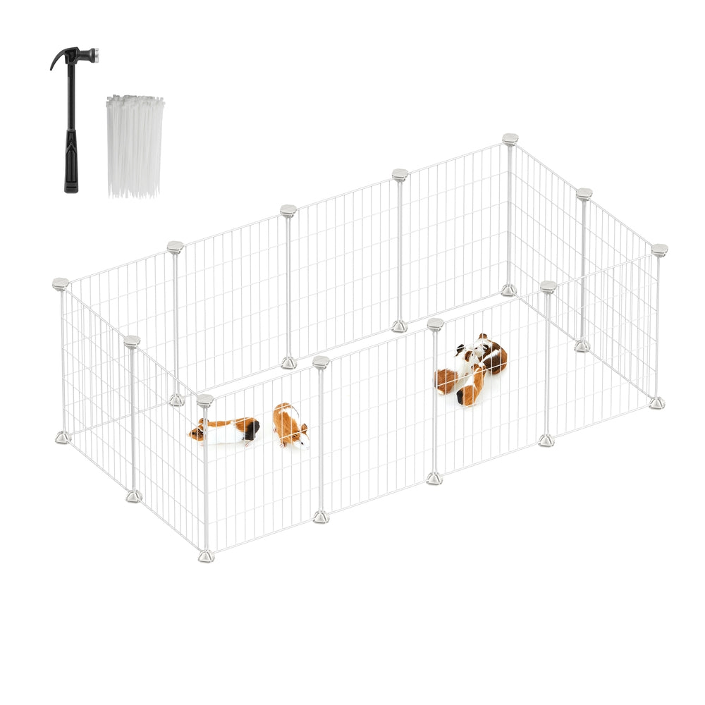 DIY Pet Playpen with Cable Ties - White