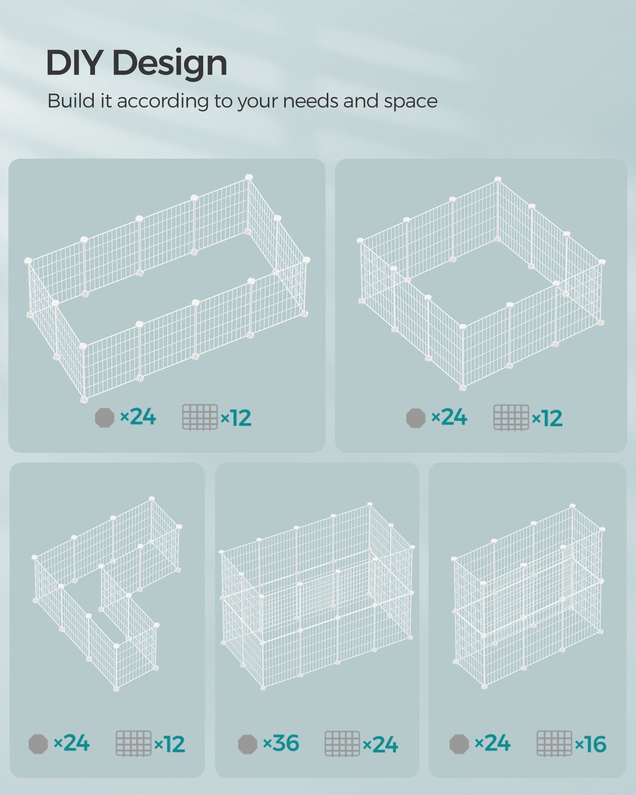 DIY Pet Playpen with Cable Ties - White