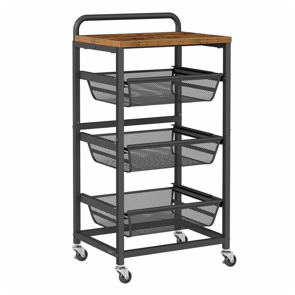 Storage Cart with Pull-Out Baskets