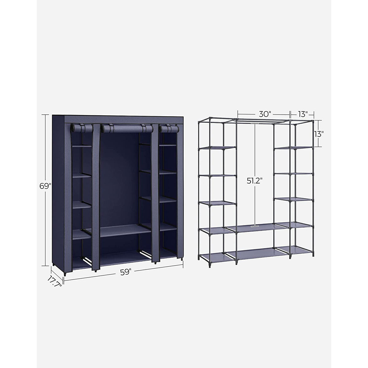 Closet Wardrobe - Non-Woven Fabric Cover
