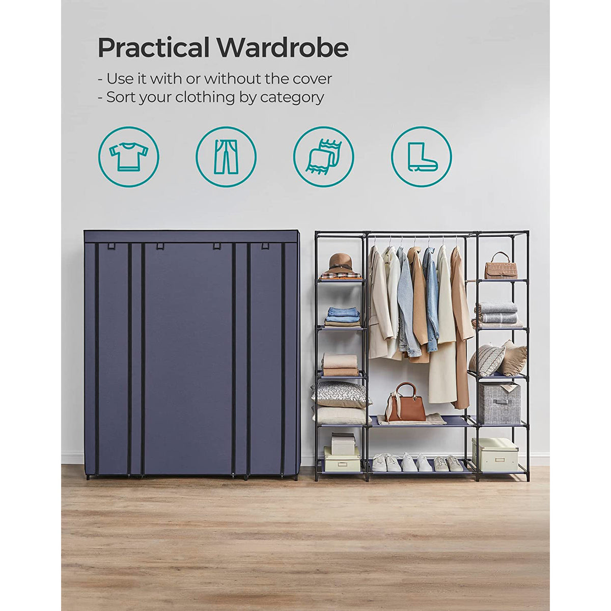 Closet Wardrobe - Non-Woven Fabric Cover