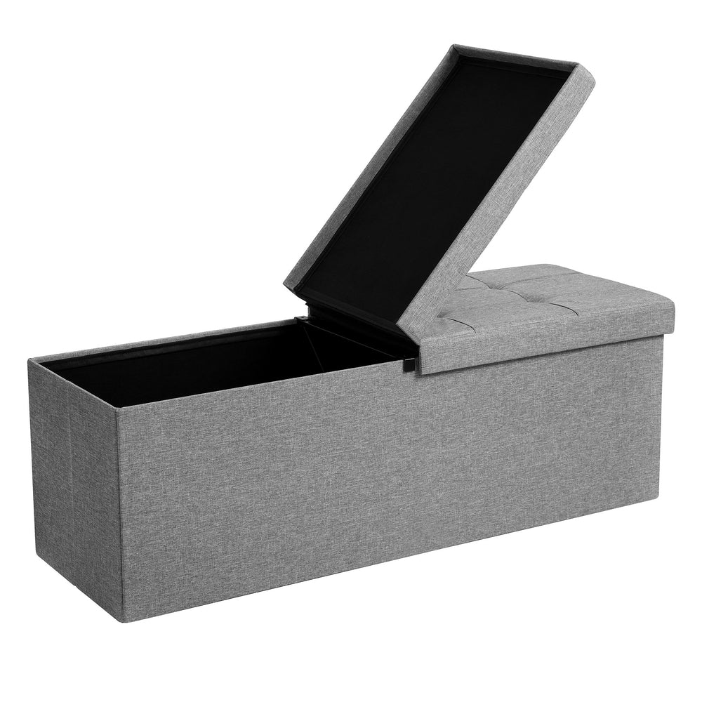 Storage Ottoman with Flip-Up Lid