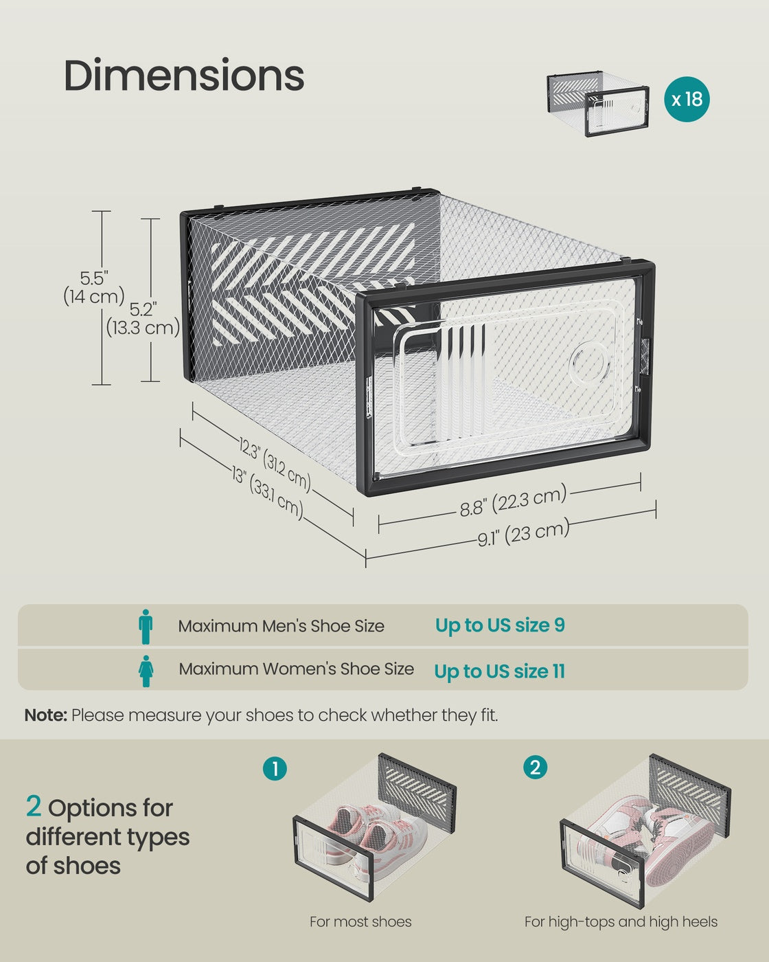 Stackable Foldable Shoe Storage Boxes for Everyday Footwear