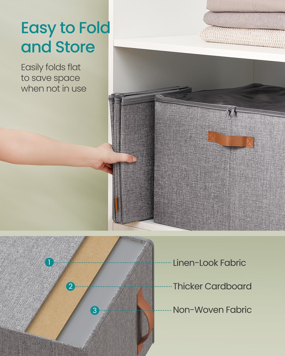 Shoe Organizer for Closet - Fits 16 Pairs - Dove Gray