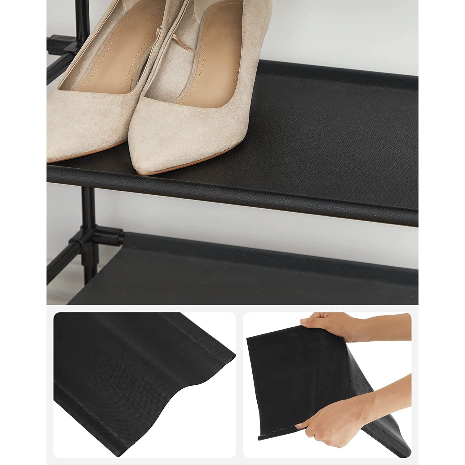 10-Tier Shoe Rack for Closet Holds Up to 40 Pairs Shoes and Boots